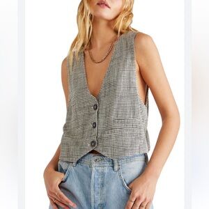 Free People Heritage Micro Vest